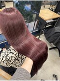 ブリーチなしレッドカラーボルドーチェリーレッドピンク SAKI