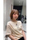 ぱつっと大人かわいいボブ