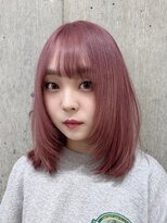 サンク 原宿 表参道(cinq) ★ブリーチカラーハイトーンカラーラベンダーピンクベージュ30代