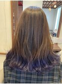裾カラーパープル