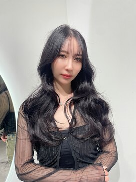 ベール(Vale) レイヤーカット/ネイビー/30代/20代