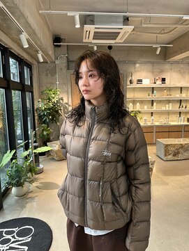 オムズポカ 栄矢場町店(OM's poka) レイヤーパーマ×オリーブカラー