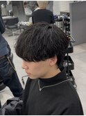 シャドウパーマニュアンスパーマメンズマッシュシャギー