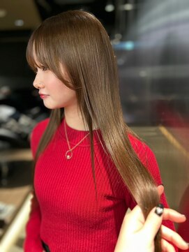 ペレ 原宿(PELE) ダブルカラー/ケアブリーチ/羽エクステ/原宿