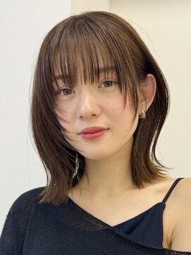 アイトーキョーエス 渋谷(AI TOKYO S) レイヤーボブ/オリーブベージュ/結べるボブ