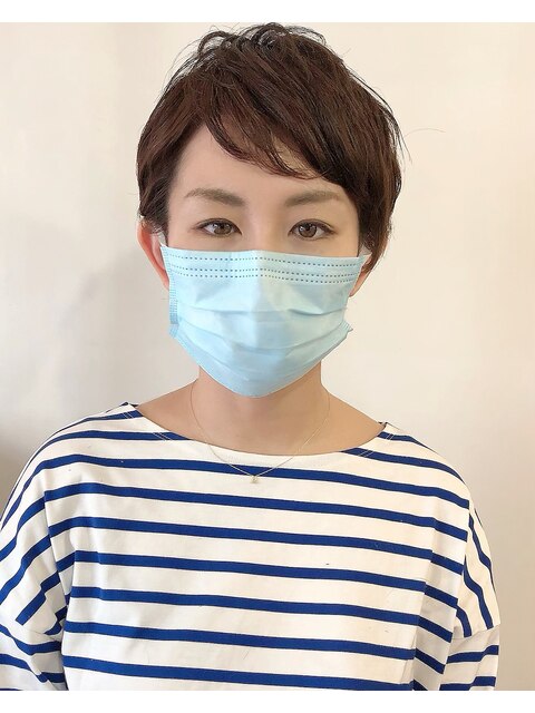 【L`atelier Content miho】ベリーショートくせ毛風×マスク美人