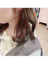 ヘアメイク マルナ 大通店(HAIR MAKE MALUNA) 【MALUNA 嵐】イヤリングカラー × スモーキーピンクstyle