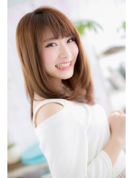 ミック 日暮里店(miq) 大人ガーリーミルクティーカラーSWEETセミディa1