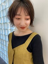 ワン バイ ジエクト(One by The Ect)&nbsp;大人可愛いオン眉ボブ外ハネミディボブ