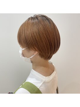 ファースト 泉中央店(first) ショート、ハイトーン、オレンジベージュ◎20代30代40代50代