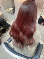 ラルムバイシー 新宿(LARME by Sea)&nbsp;ブリーチなしダブルカラー×チェリーピンク【新宿/韓国】