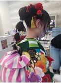 [FREEJUA/北上尾]和装/派手髪　玉ねぎアレンジ