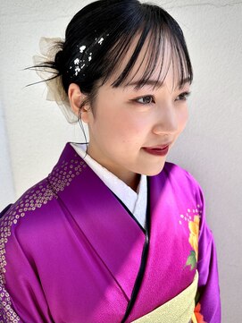 ピエスヘア(PIE'CE HAIR) 静岡/清水　成人式メイク×タイトアレンジ