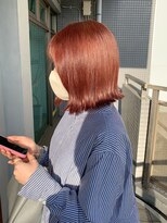 シーラス(cirrus)&nbsp;【mori担当】ピンクオレンジ×ボブ20代/30代/40代/50代