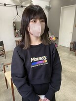 小顔前髪顔周りレイヤー× 巻ける縮毛矯正