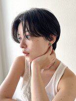 ガーランドツー(Garland 2F) 大人かわいい毛流れハンサムショートアッシュグレージュ暗髪