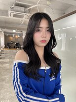 ボタン ハカタ(VOTAN hakata)&nbsp;博多/福岡/韓国ヘア/前髪顔周りカット/センター分け/暗めカラー