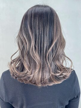 アルバム 銀座(ALBUM GINZA) カーキベージュ美髪セミディレイヤーロング_ba494631