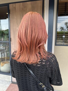 スーリール 春日千歳町店(Sourire) ブリーチ無しピンクベージュ