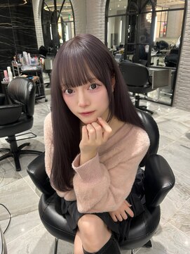 バレット 表参道(VALETTE) 可愛い前髪カット&ラベンダーグレージュ