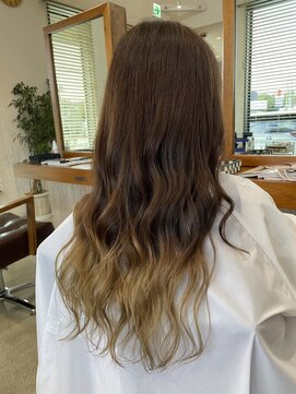ラ メール ヘア デザイン(La mer HAIR DESIGN) グラデーション×ベージュ