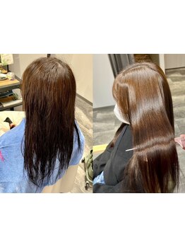 <髪質改善縮毛矯正>毎日乾かすだけできまる*忙しい朝も綺麗にまとまる理想の艶ストレートが叶う◎[小倉駅]