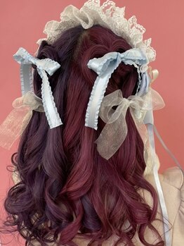 シム テンジン(hair & beaty SIM tenjin)の写真/【全員クーポン多数ご用意◎】リボンヘア、ハート、量産巻きなど…流行りのスタイルも<SIM>にお任せ♪