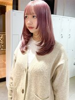 シェノン 心斎橋(CHAINON)&nbsp;ピンクベージュ/ケアブリーチ/レイヤーカット/心斎橋