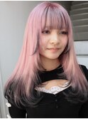 マナトローライトピンクラベンダーケアブリーチ佐藤原宿　