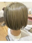 ミニボブハイトーンオリーブベージュ