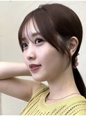 顔まわり/前髪カット/サイドバング/おくれ毛/小顔前髪/美髪/銀座