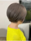 似合わせショート/ショートボブ/白髪ぼかし/江坂