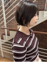 キー(kii) ぱつっとボブ/ショートボブ/艶カラー/ブラウンカラー/福岡美容室