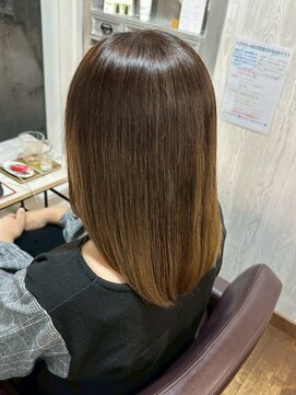 コルテ 倉敷西坂店(CoRte.) フェミニンセミディ/地毛風ストレート/サラサラ/エイジングケア