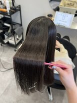 アイスプロドバイブルーム 木更津店(ice prod by bloom) 着物ヘア/ダークアッシュ/ミディアムレイヤーカット/木更津