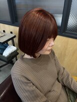 リドルヘアー 黒磯店(Riddle HAIR) オレンジ×ブリーチなしダブルカラー