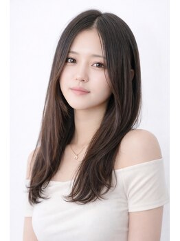 アフィナー(Afinar)の写真/【髪質改善】髪質改善ストレートで ”理想の艶髪” へ◎縮毛矯正×レイヤーカットも相性抜群☆ [横浜駅]