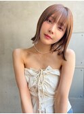 【LANY横浜】切りっぱなしボブ×マロンブラウン