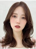 韓国レイヤー/レイヤー/くびれ巻き/ミディアムレイヤー/熊本