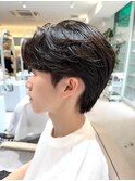 韓国ヘア リーフカット×毛流れセンターパート