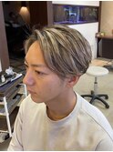 刈り上げセンターパート/波巻きツイストスパイラル/三鷹