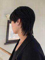 トリッカ シブヤ(TRICCA SHIBUYA)&nbsp;メンズレイヤー/センターパート/黒髪メンズ/ウルフカット