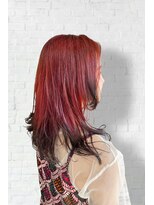 アイビー ヘアーアンドパーソナルカラー(I'B Hair & Personal Color)&nbsp;エンドカラー/赤黒//ヘッドスパ/ケアブリーチ