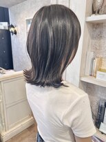 キャアリー(Caary) 福山美容室caary髪質改善切りっぱなしミディアム外ハネ10代20代