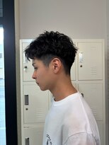 シンエノム(Shin enom)&nbsp;シャドウパーマ風ルーズショート／ツーブロック／春日井高蔵寺