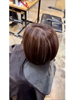 プラグ ヘアーデザイン 大名店(PLUG hair design)&nbsp;*ショートボブ/ショートヘア/脱白髪染め/白髪ぼかし/髪質改善