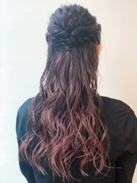 ピーディーフィノ 大通(PD fino) 結婚式アレンジピンクグラデーション