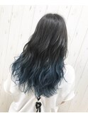 ネイビーブルーグラデーション☆