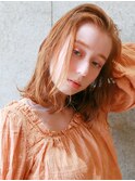 【over hair】 かきあげ前髪×ミディアム