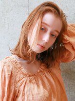 ラフィス ヘアー ティア 垂水店(La fith hair tear)  【over hair】 かきあげ前髪×ミディアム